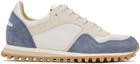 Spalwart White & Blue Marathon Trail Low Sneakers
