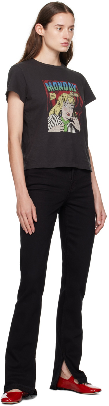 Re/Done Black Skinny Boot Jeans