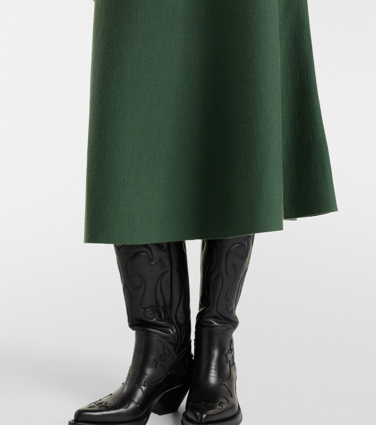 Gabriela Hearst Seymore wool, cashmere, and silk midi dress