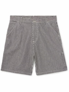 Carhartt WIP - Straight-Leg Striped Cotton-Canvas Shorts - Blue