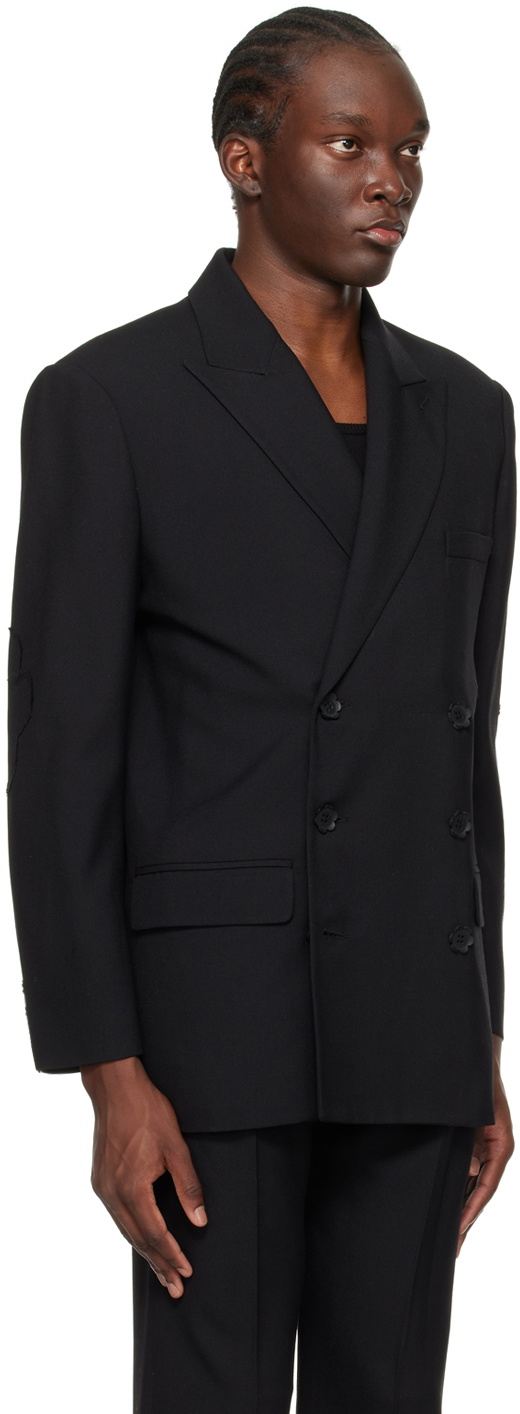 FORMA Black Flower Blazer