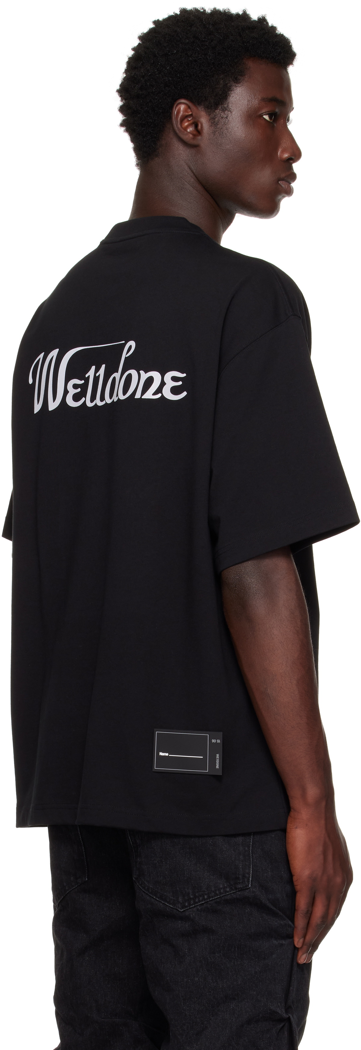 We11done Black 'WE11DONE' Logo T-shirt We11done