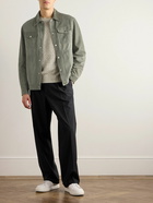 Brunello Cucinelli - Suede Trucker Jacket - Green