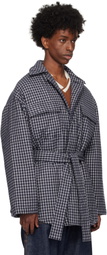 RICE NINE TEN Navy Padded Drawstring Jacket