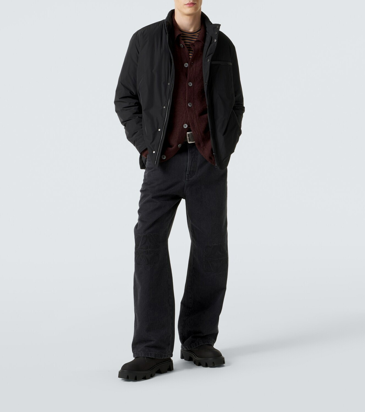 Moncler Peak City suede ankle boots