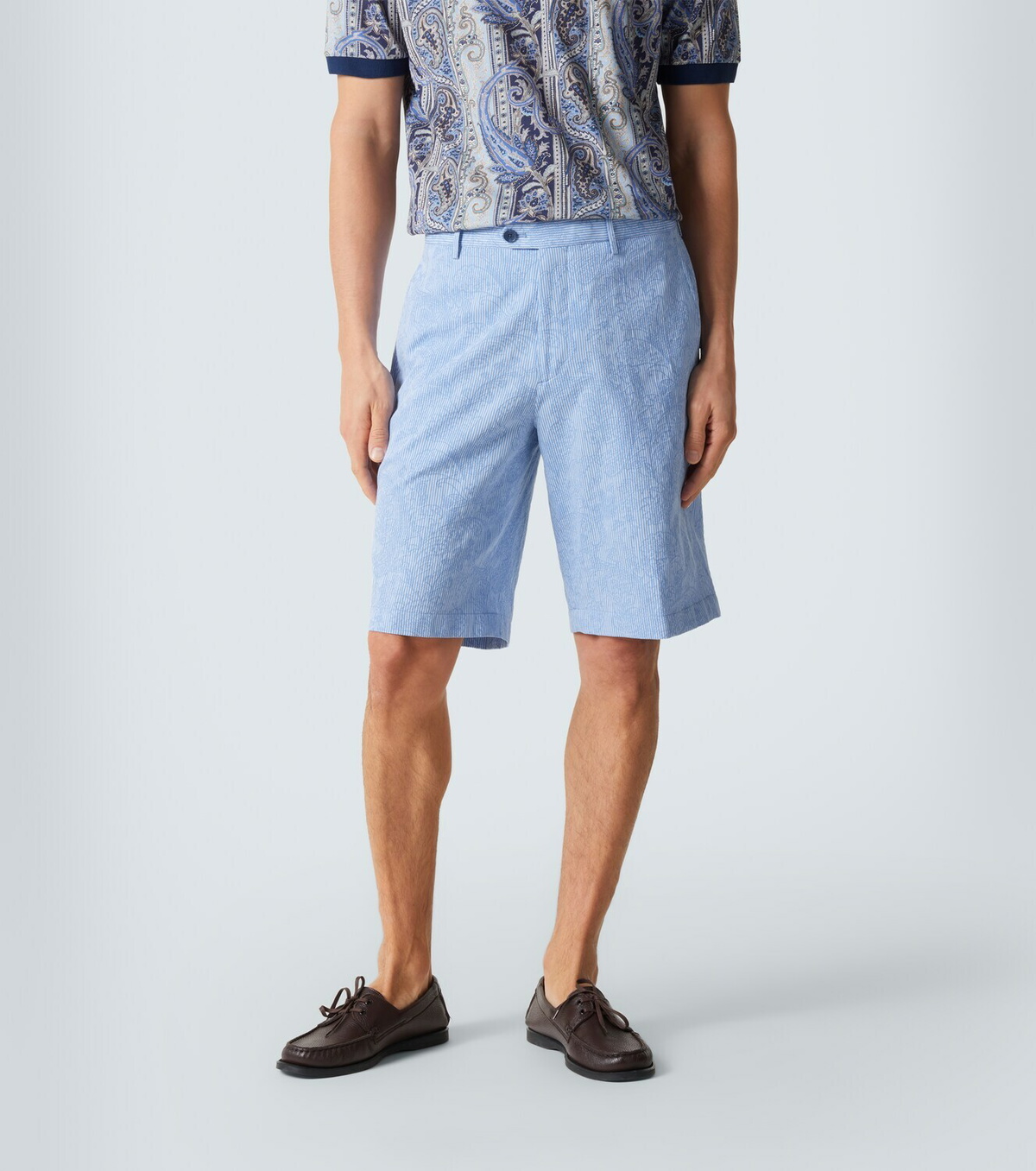 Etro Paisley cotton Bermuda shorts