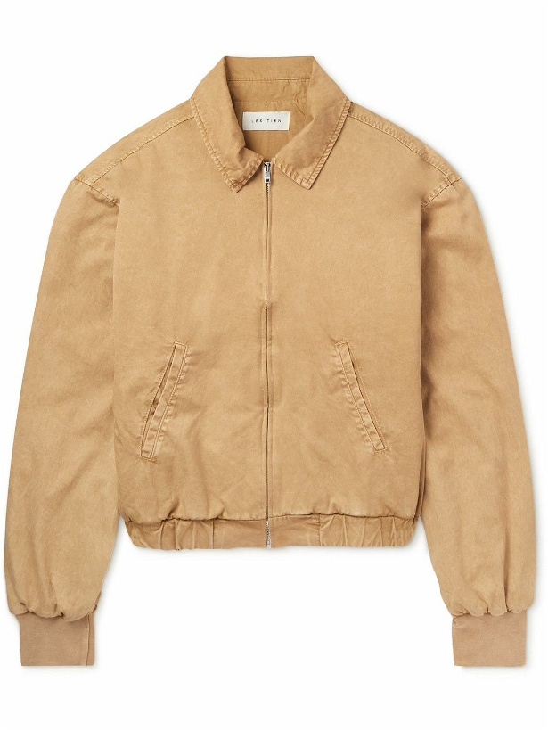 Photo: Les Tien - Cotton-Twill Bomber Jacket - Brown