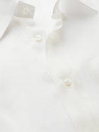 Thom Browne - Appliquéd Cotton-Trimmed Silk-Organza Shirt - White