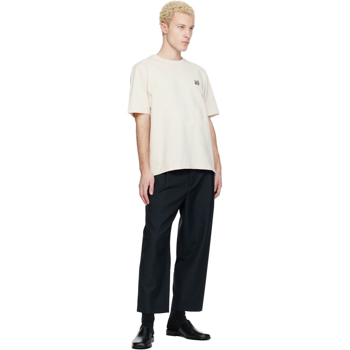 Maison Kitsuné Pink Fox Head Comfort T-shirt