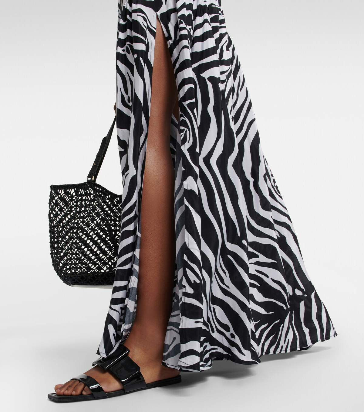 Alexandra Miro Tina zebra-print maxi skirt