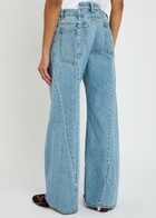 Maison Margiela Asymmetric Wide-leg Jeans Denim