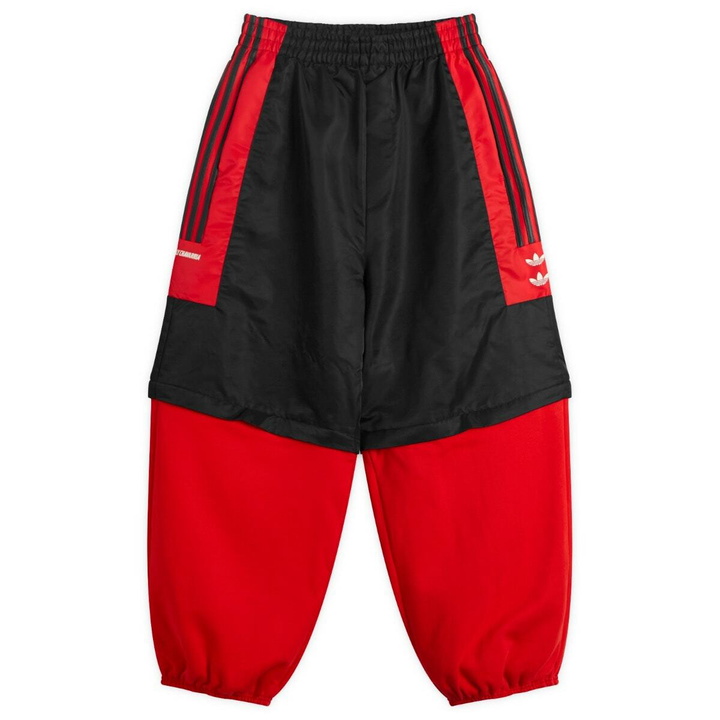 Photo: Adidas x Willy Chavarria Gomez Zip Off Pant in Black/Red