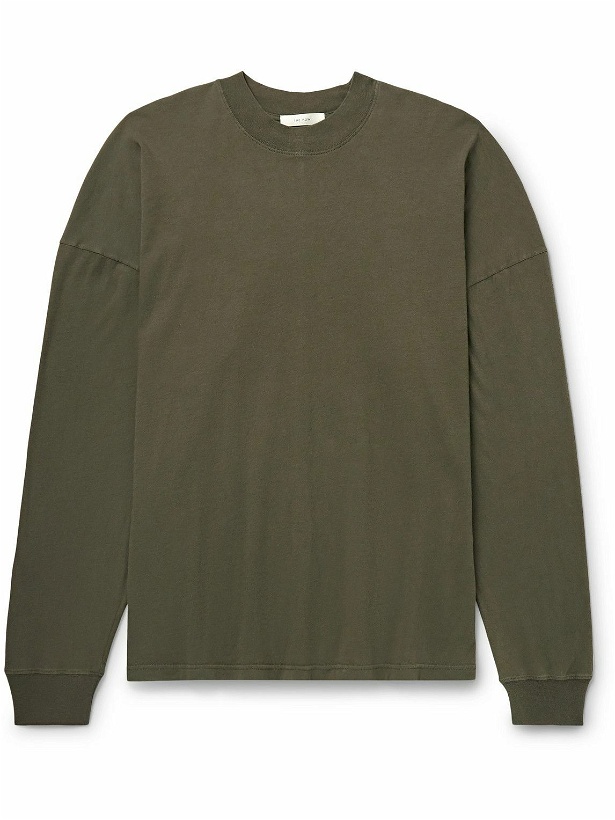 Photo: The Row - Dolino Cotton-Jersey T-Shirt - Green