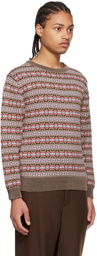 Bode Brown Cotton Sweater