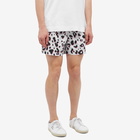 Dries Van Noten Men's Animal Print Swim Short in Ecru