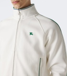 Burberry EKD jersey zip-up sweatshirt