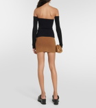 Wardrobe.NYC Ribbed-knit cotton-blend top