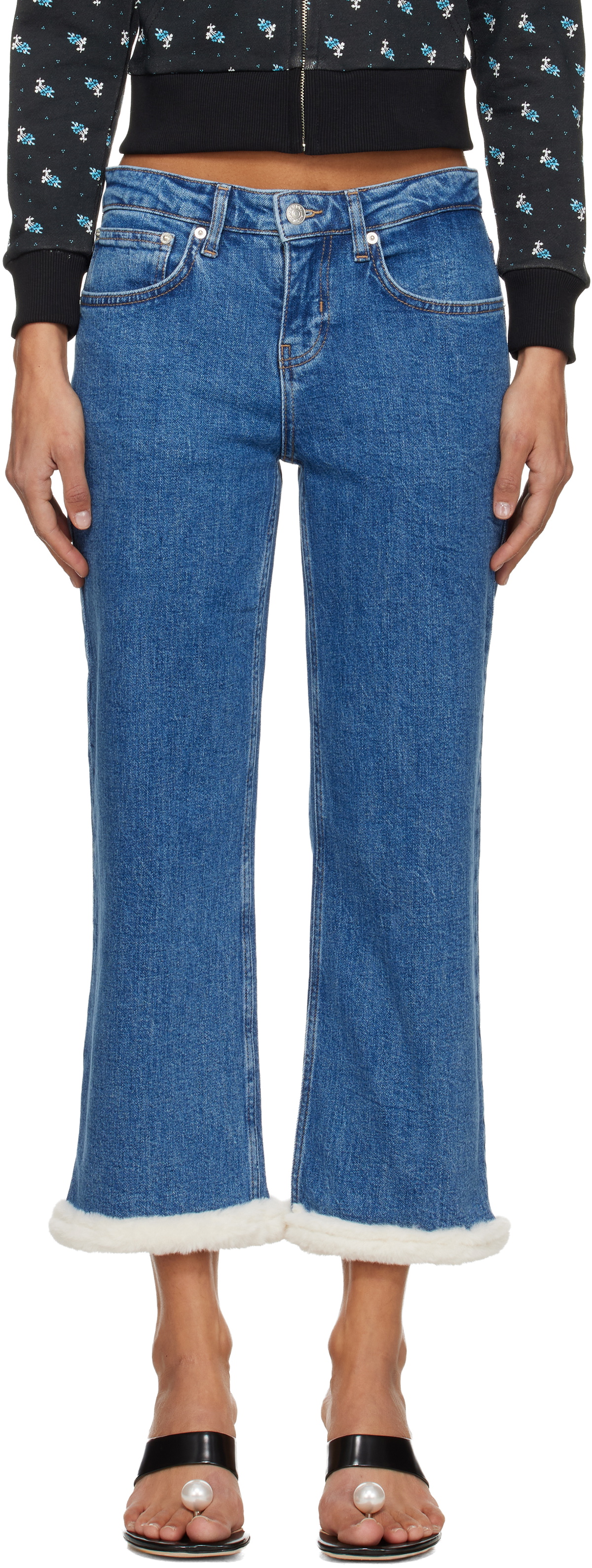 Sandy Liang Blue Moni Jeans