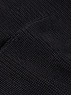 Ermenegildo Zegna - Shawl-Collar Ribbed Cotton and Silk-Blend Cardigan - Black