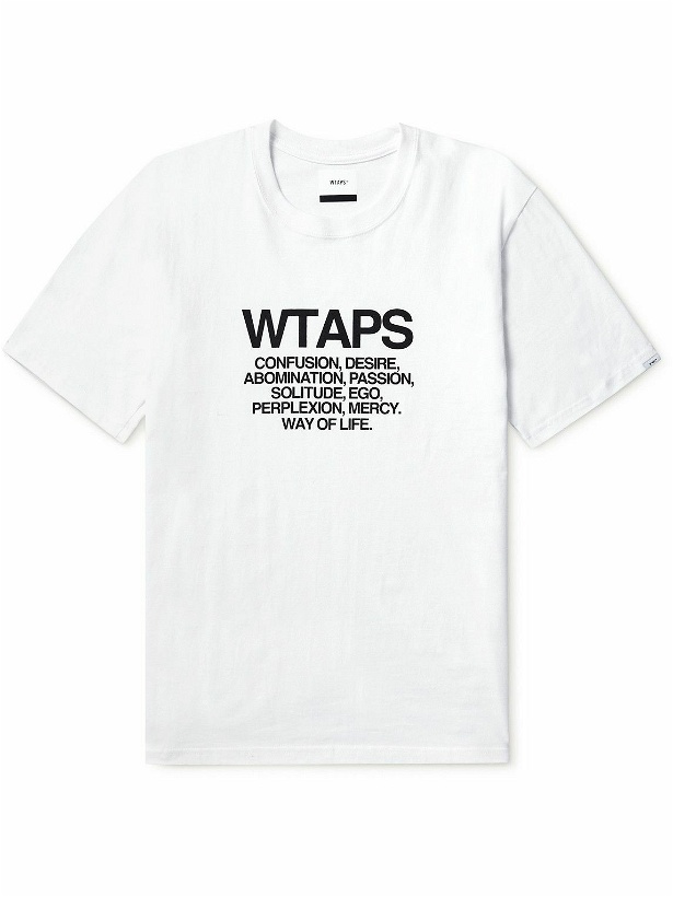 Photo: WTAPS - Printed Cotton-Jersey T-Shirt - White