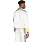 N.Hoolywood White Denim Distressed Jacket