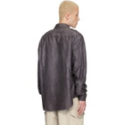 Maison Margiela Purple Double-Dyed Workwear Shirt