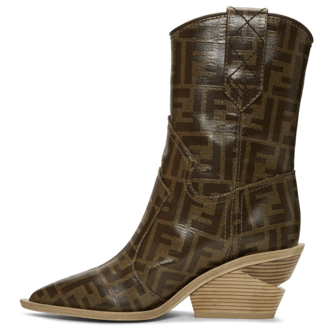 Fendi Multicolor Forever Fendi Cowboy Boots Fendi