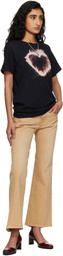 R13 Khaki Joan Cropped Flare Jeans