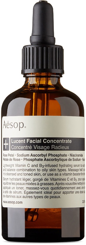 Photo: Aesop Lucent Facial Concentrate Serum, 60 mL