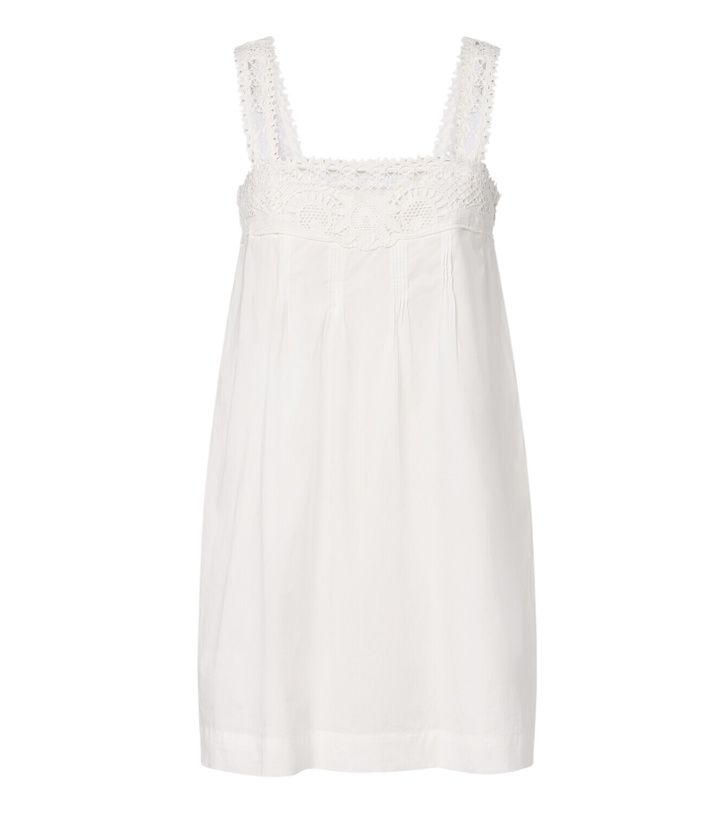 Photo: Posse Veda crochet-trimmed cotton minidress