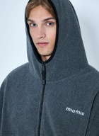 Miu Miu Hooded Zip Sweatshirt