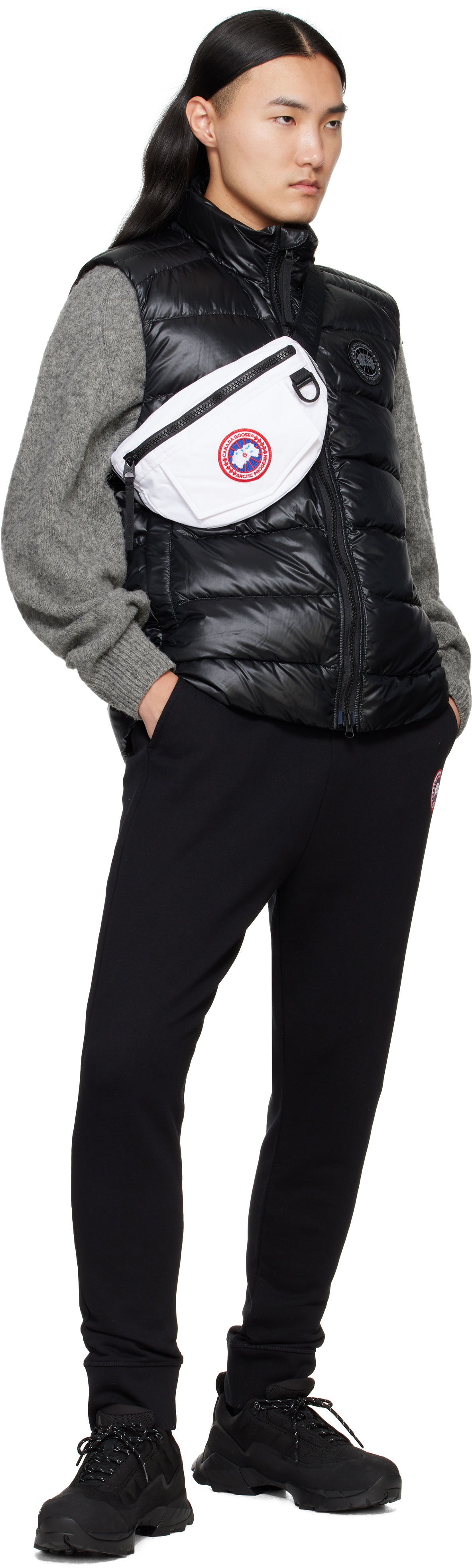 Canada Goose White Waist Pack Belt Bag