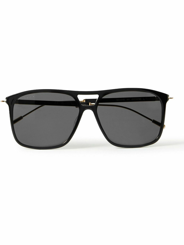 Photo: Gucci Eyewear - Aviator-Style Gold-Tone and Acetate Sunglasses