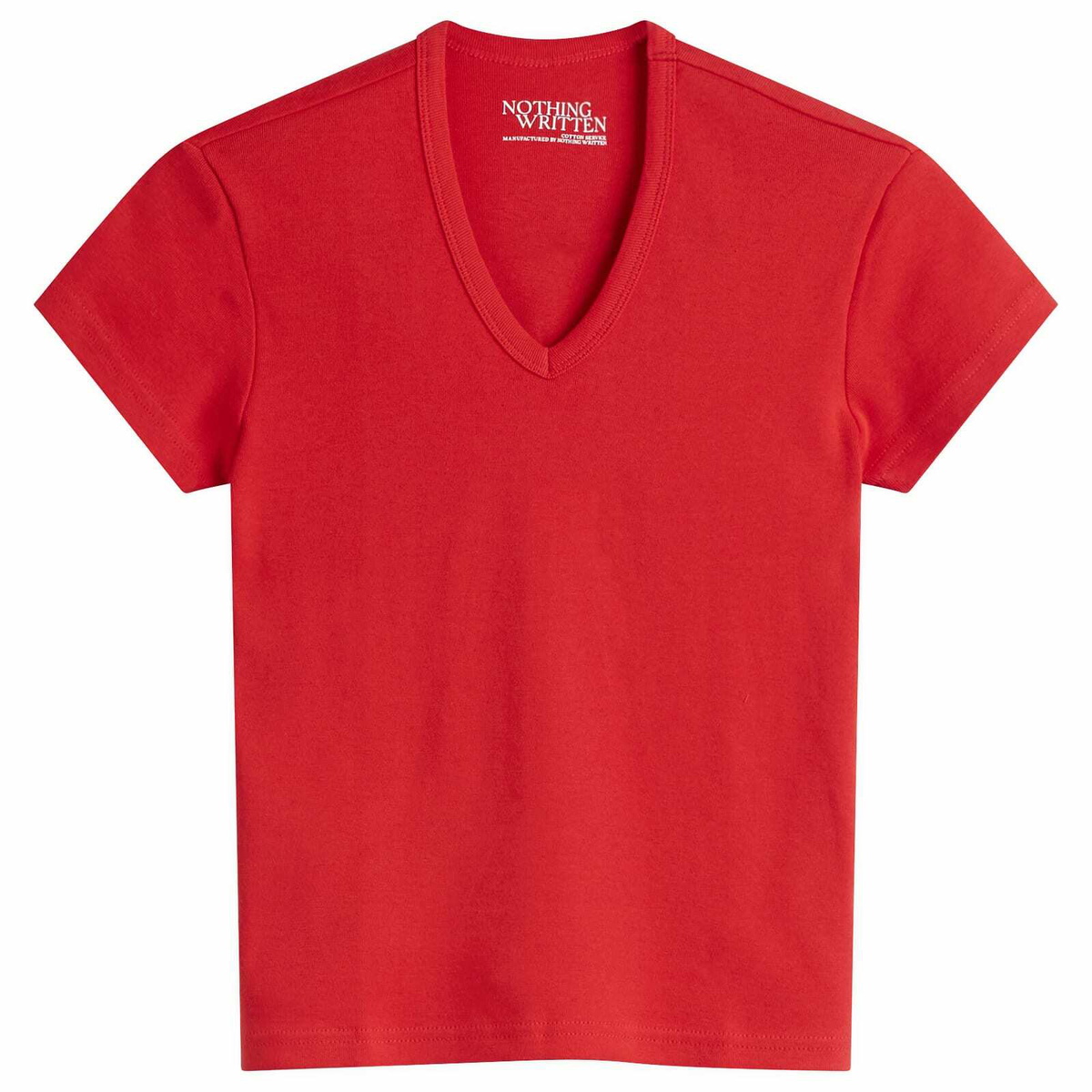 Nothing Written Women's 90S V Neck T-Shirt in Red