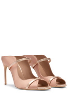 Malone Souliers Noah 90 Satin Heeled Sandals Nude