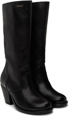 visvim Black Rosebud Tall Boots