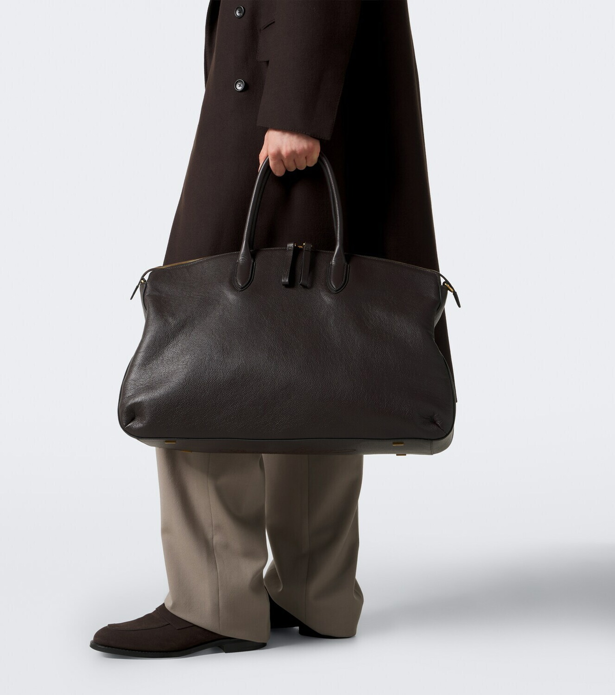 Borsalino Weekend leather duffel bag