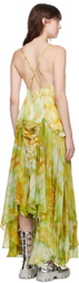 Collina Strada Green Magnolia Midi Dress
