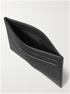 WANT LES ESSENTIELS - Branson Logo-Debossed Textured and Smooth Leather Cardholder - Black