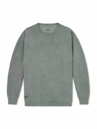 WTAPS - Logo-Appliquéd Cotton-Blend Jersey Sweatshirt - Green