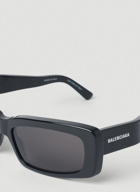 Balenciaga - Classic Rectangular Sunglasses in Black