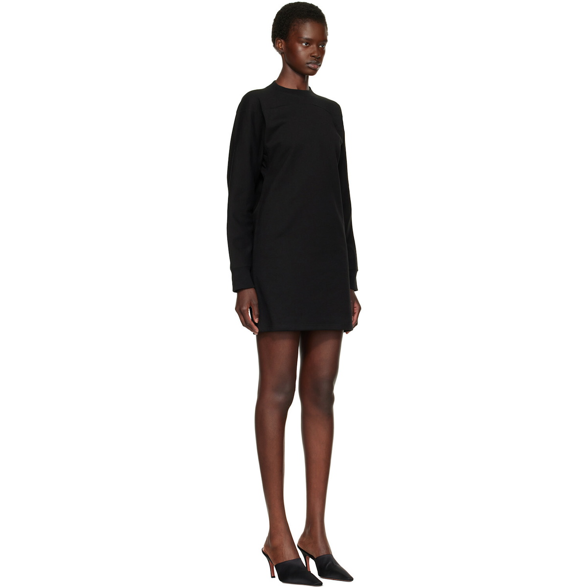 Jil Sander Black Crewneck Minidress