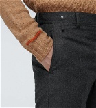 Lanvin - Wool-blend patch pants