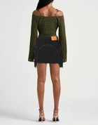 Heron Preston Womens Denim skirt in Black