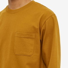 Adsum Men's Long Sleeve Classic Pocket T-Shirt in Golden Moss