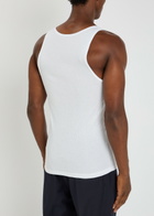Tom Ford Ribbed Logo Jersey Tank White