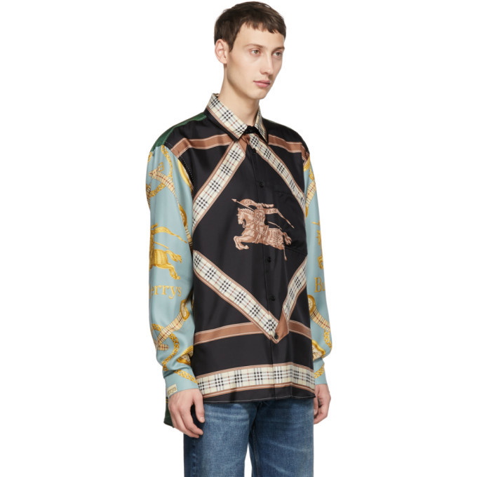 Burberry archive hotsell scarf print shirt