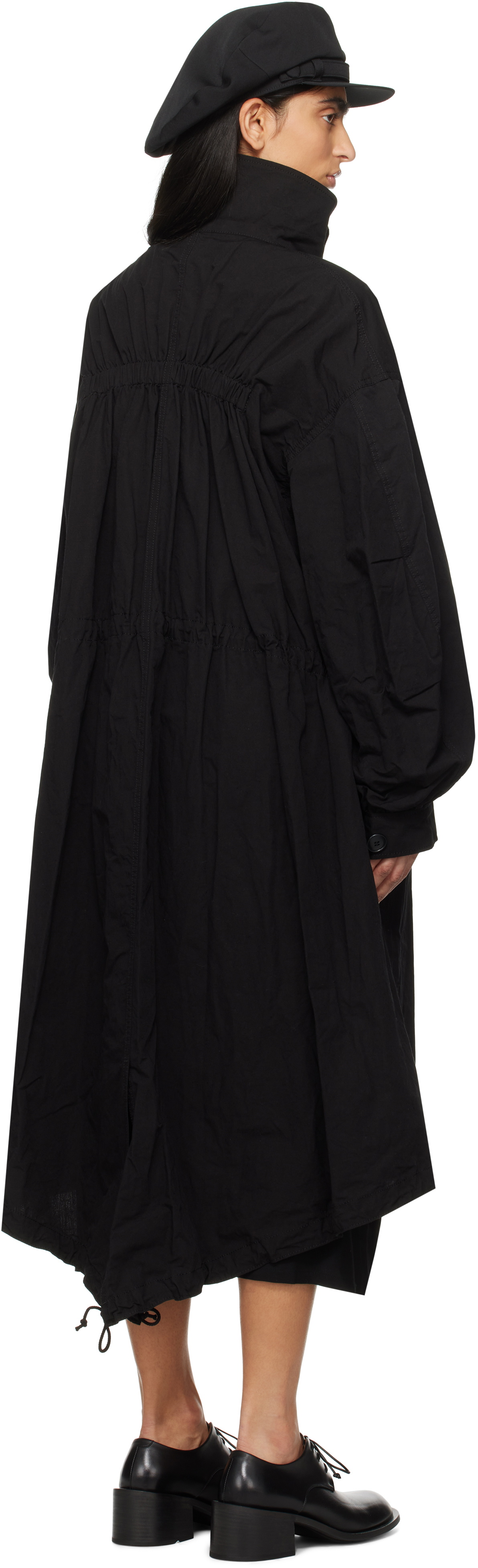 YOHJI YAMAMOTO Black R-Mods Coat