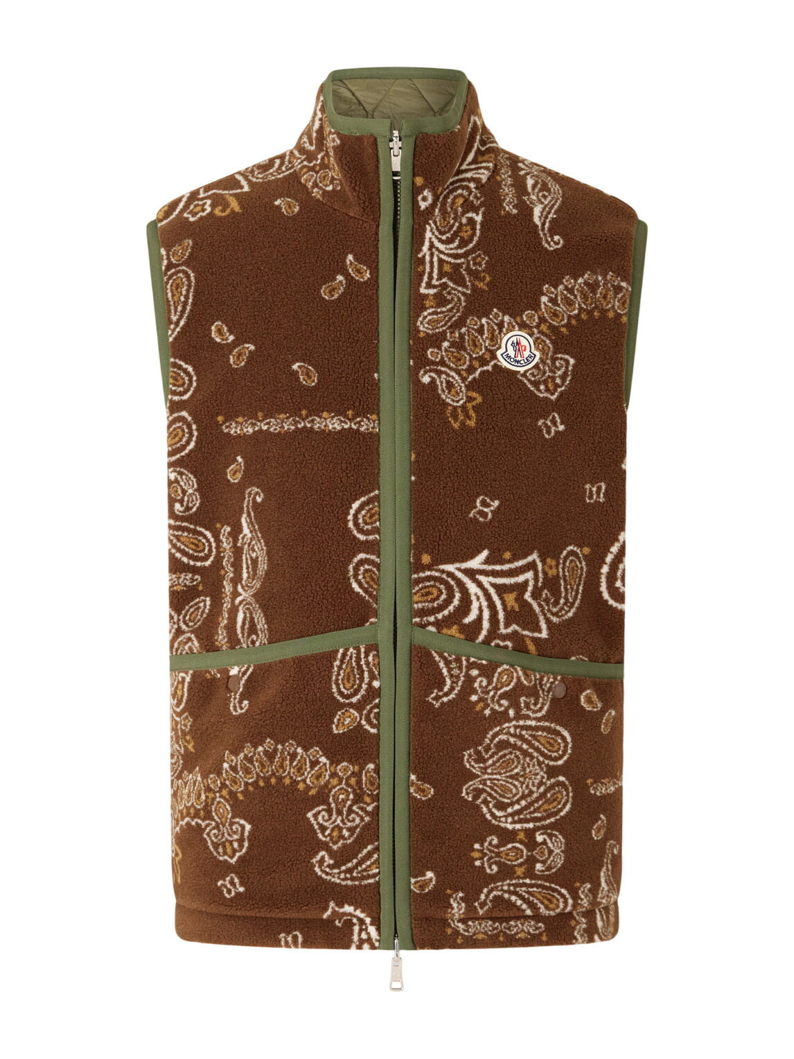 Moncler Gui Quilted Shell Gilet Brown Moncler