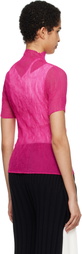 ISSEY MIYAKE Pink Chiffon Twist 3 T-shirt